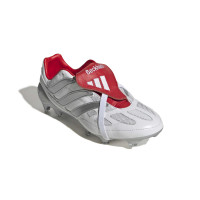adidas Predator Precision David Beckham Gras (FG) Football Boots (FG) White Silver Bright Red