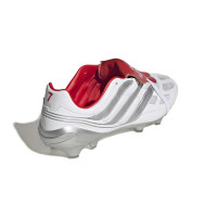adidas Predator Precision David Beckham Gras (FG) Football Boots (FG) White Silver Bright Red
