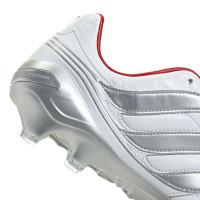 adidas Predator Precision David Beckham Gras (FG) Football Boots (FG) White Silver Bright Red