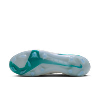 Nike Phantom 6 High Elite Gras Voetbalschoenen (FG) Wit Turquoise