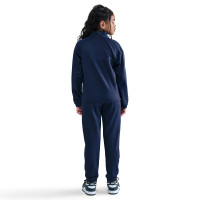 Nike Sportswear Trainingspak Full-Zip Kids Donkerblauw Wit