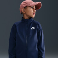 Nike Sportswear Trainingspak Full-Zip Kids Donkerblauw Wit
