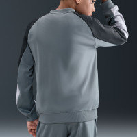 Nike Sportswear Crew Tracksuit Kids Dark Grey Black White