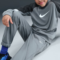 Nike Sportswear Crew Tracksuit Kids Dark Grey Black White