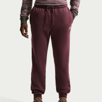 Nike Sportswear Club Fleece Tracksuit Hooded Burgundy Gold