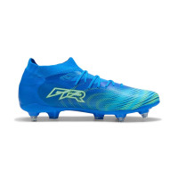 PUMA Future 9 Match IJzeren-Nop Voetbalschoenen (SG) Blauw Luminous Blue Lime