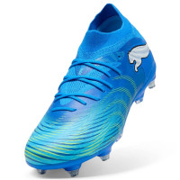 PUMA Future 9 Match IJzeren-Nop Voetbalschoenen (SG) Blauw Luminous Blue Lime