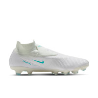Nike Phantom 6 High Pro Gras Voetbalschoenen (FG) Wit Turquoise