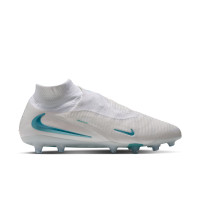 Nike Phantom 6 High Elite Artificial Grass Football Boots (AG) White Turquoise