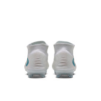Nike Phantom 6 High Elite Artificial Grass Football Boots (AG) White Turquoise
