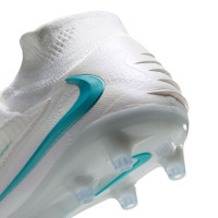 Nike Phantom 6 High Elite Artificial Grass Football Boots (AG) White Turquoise