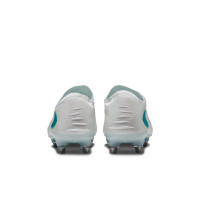 Nike Phantom 6 Low Elite IJzeren-Nop Voetbalschoenen (SG) Pro Player Wit Turquoise