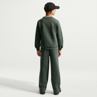 Nike Sportswear Club Fleece Crew Sweater Kids Dark Green White