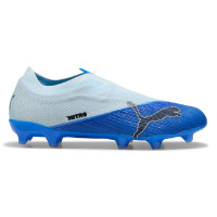 PUMA Ultra Nitro 7 Match Veterloze Gras / Kunstgras Voetbalschoenen (MG) Lichtblauw Blauw Lime