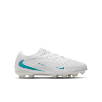 Nike Phantom 6 Low Pro Gras / Kunstgras Voetbalschoenen (MG) Kids Wit Turquoise