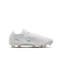 Nike Phantom 6 Low Pro Gras / Kunstgras Voetbalschoenen (MG) Kids Wit Turquoise