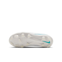 Nike Phantom 6 Low Pro Gras / Kunstgras Voetbalschoenen (MG) Kids Wit Turquoise