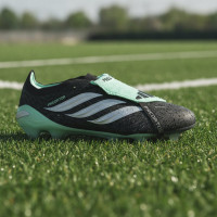 adidas Predator Elite FT Gras Voetbalschoenen (FG) Zwart Zilver Mintgroen
