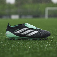 adidas Predator Elite FT IJzeren-Nop Voetbalschoenen (SG) Zwart Zilver Mintgroen
