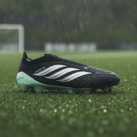 adidas Predator Elite Laceless Iron Stud Football Boots (SG) Black Silver Mint Green