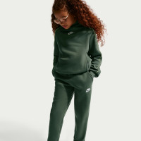 Nike Club Fleece Sportswear Tracksuit Hooded Kids Camo Green White