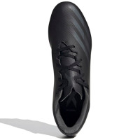 adidas X GHOSTED.4 Gras/Kunstgras Voetbalschoenen (FxG) Zwart Grijs Zwart