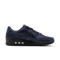 Nike Air Max 90 Premium Sneakers Black Dark Smoke Grey University Blue