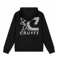 Cruyff C-lion Alpha Hoodie Zwart Zilver