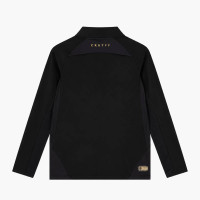 Cruyff Linea Trainingstrui 1/4 Zip Kids Zwart Goud