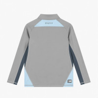Cruyff Linea Trainingspak 1/4-Zip Kids Lichtgrijs Donkergrijs Lichtblauw