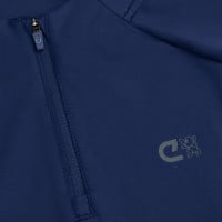 Cruyff Linea Trainingstrui 1/4 Zip Kids Donkerblauw Donkergrijs