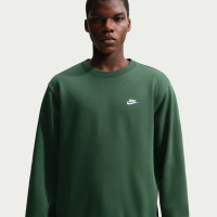 Nike Club Crew Sweater Dark Green White