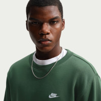 Nike Club Crew Sweater Dark Green White