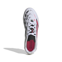 adidas Predator Elite Gras Voetbalschoenen (FG) Kids Wit Zwart Roze