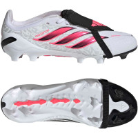 adidas Predator Elite FT Gras Voetbalschoenen (FG) Kids Wit Zwart Roze