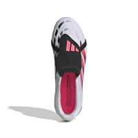 adidas Predator Elite FT Gras Voetbalschoenen (FG) Kids Wit Zwart Roze