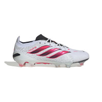 adidas Predator Elite Gras Football Boots (FG) White Black Pink