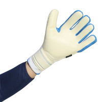 adidas Copa Pro Fingersave Keepershandschoenen Wit Blauw Donkerblauw