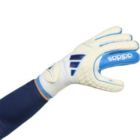 adidas Copa Pro Fingersave Keepershandschoenen Wit Blauw Donkerblauw
