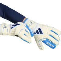 adidas Copa Pro Fingersave Keepershandschoenen Wit Blauw Donkerblauw