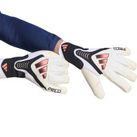 adidas Predator Pro Hybrid Goalkeeper Gloves White Black Pink