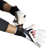 adidas Predator Pro Strap Goalkeeper Gloves White Black Pink