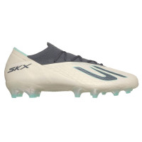 Skechers SKX_2 Elite Gras Voetbalschoenen (FG) Beige Donkergrijs Turquoise