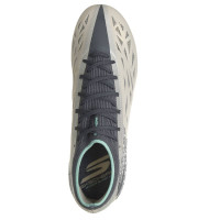 Skechers Razor 2 Elite Gras Football Boots (FG) Beige Dark Grey Turquoise