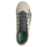 Skechers SKX_2 Low Grass/Artificial Grass Football Boots (MG) Kids Beige Dark Grey Turquoise