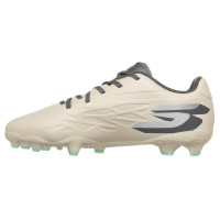 Skechers Razor 2 Low Gras / Kunstgras Voetbalschoenen (MG) Kids Beige Donkergrijs Turquoise