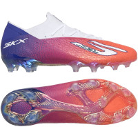 Skechers SKX_2 Elite Gras Football Boots (FG) White Bright Red Blue Pink