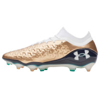 Under Armour Magnetico Elite 6 RCS Gras Voetbalschoenen (FG) Wit Bruin Donkerblauw Groen
