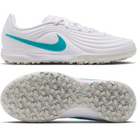Nike Tiempo Maestro Academy Turf Football Boots (TF) Kids White Turquoise