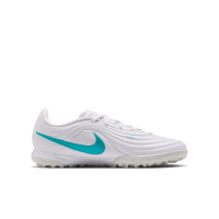 Nike Tiempo Maestro Academy Turf Football Boots (TF) Kids White Turquoise